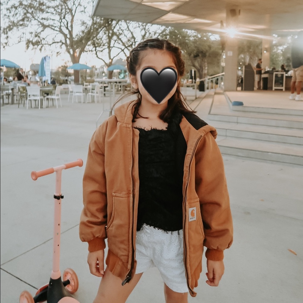 Gender Neutral Carharrt thick heavy jacket hoodie sweater lined fall